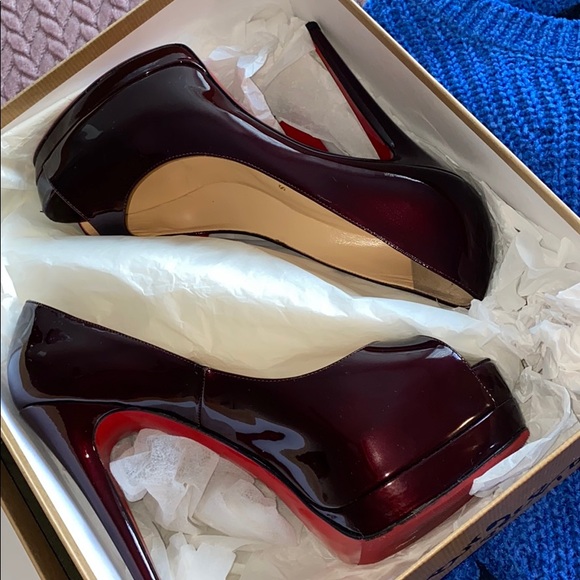 🎉🎉Christian Louboutin Palais royal Patent rouge - Picture 6 of 8